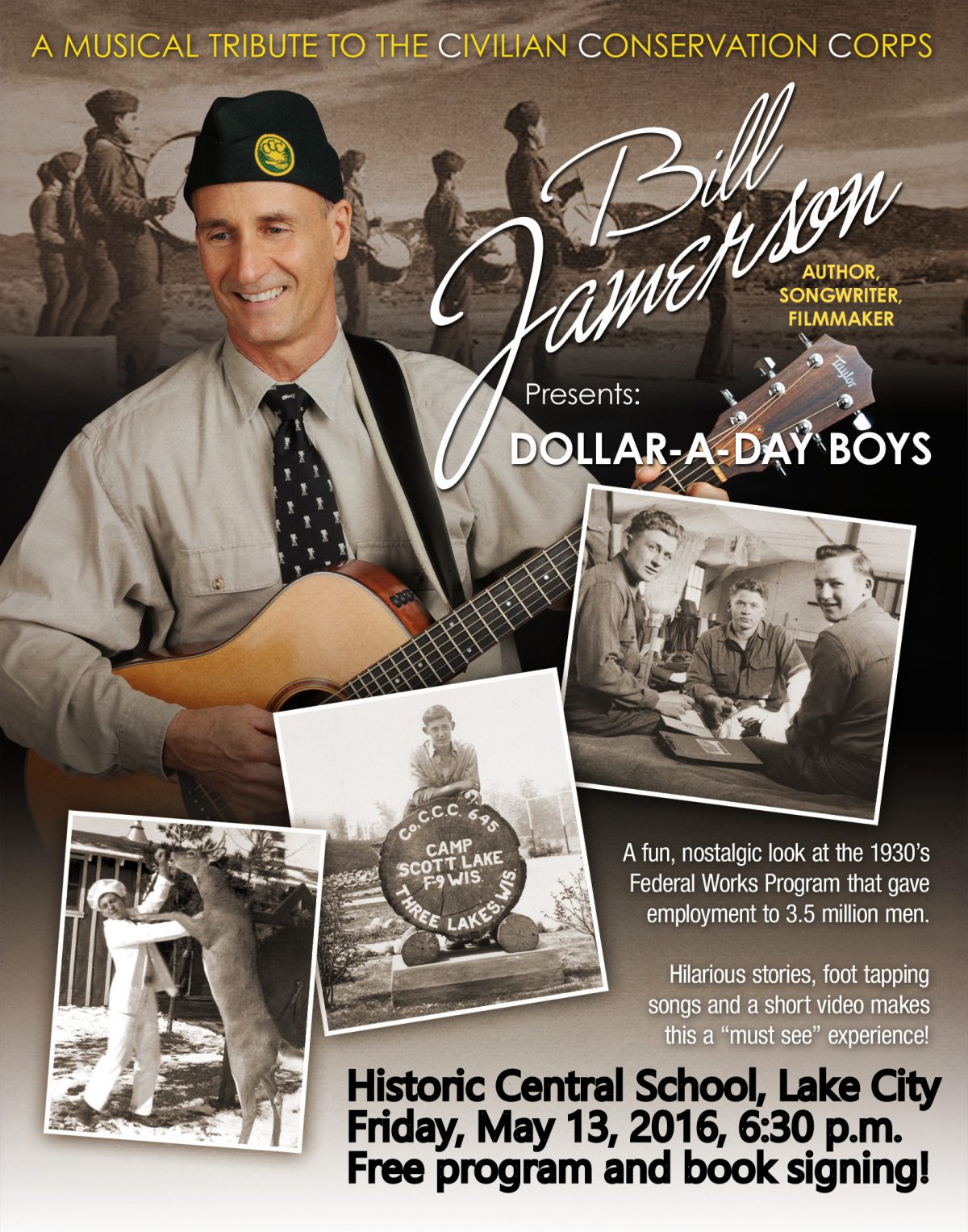 “Dollar-a-Day Boys” 1930s Musical Tribute at Central School May 13